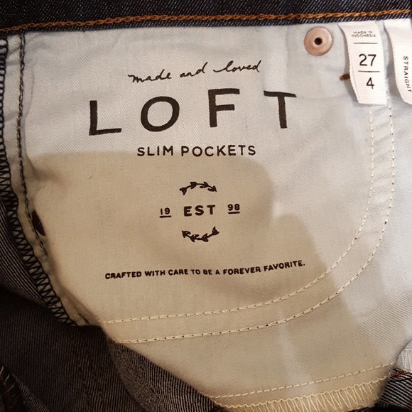 Loft Jeans Straight Leg Size 27/4 NWOT - Picture 10 of 12